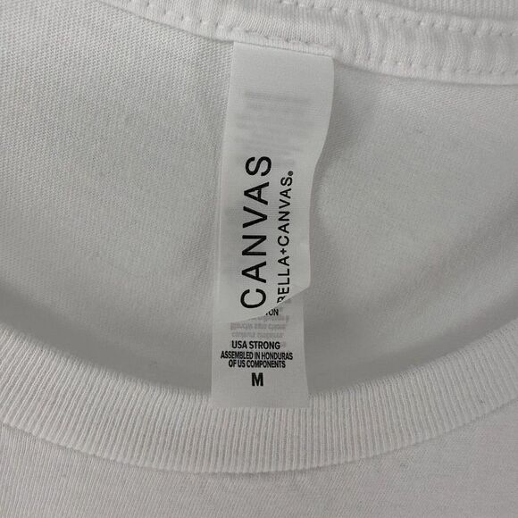 Cardi B Graphic Tee Short Sleeve Womens Size M Band Tee Shirt Hydrolic White Top - Picture 3 of 6